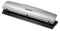 Office Premium 3 Hole Punch, 12 Sheet Capacity, Metal, Rubber Base, Easy-Clean Tray, Silver